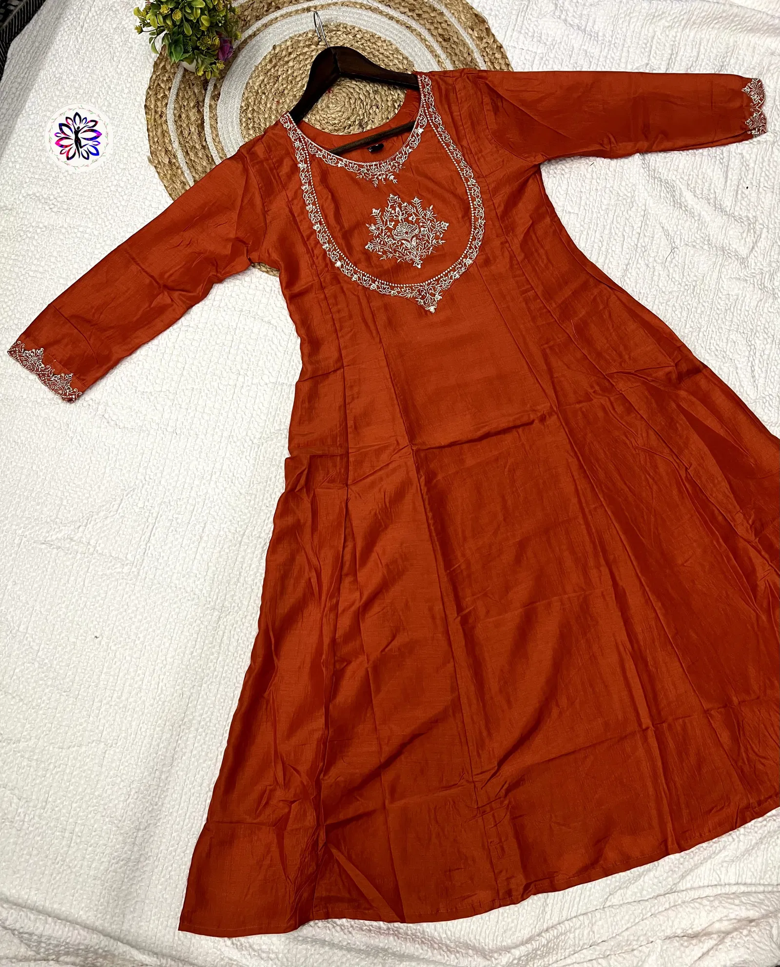 KF 5017 Kalaai Silk Embroidery Kurti With Bottom Dupatta Suppliers In India